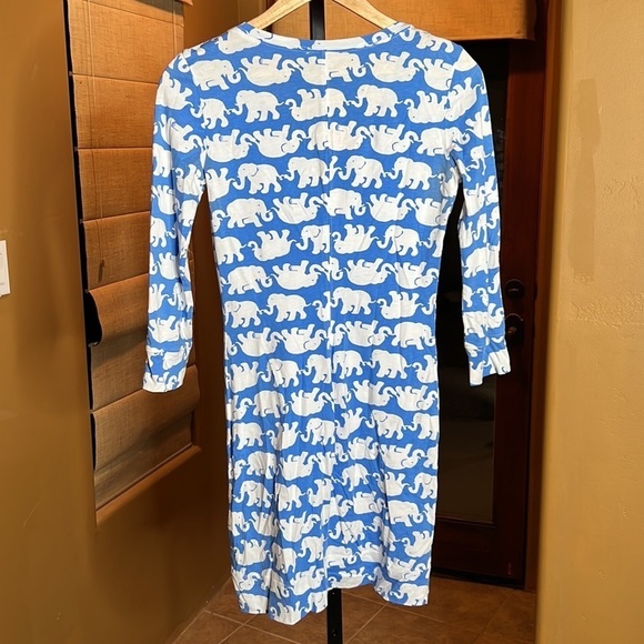 Lilly Pulitzer Bay Blue Tusk in Sun Middle Dress Size XXS - Picture 6 of 8